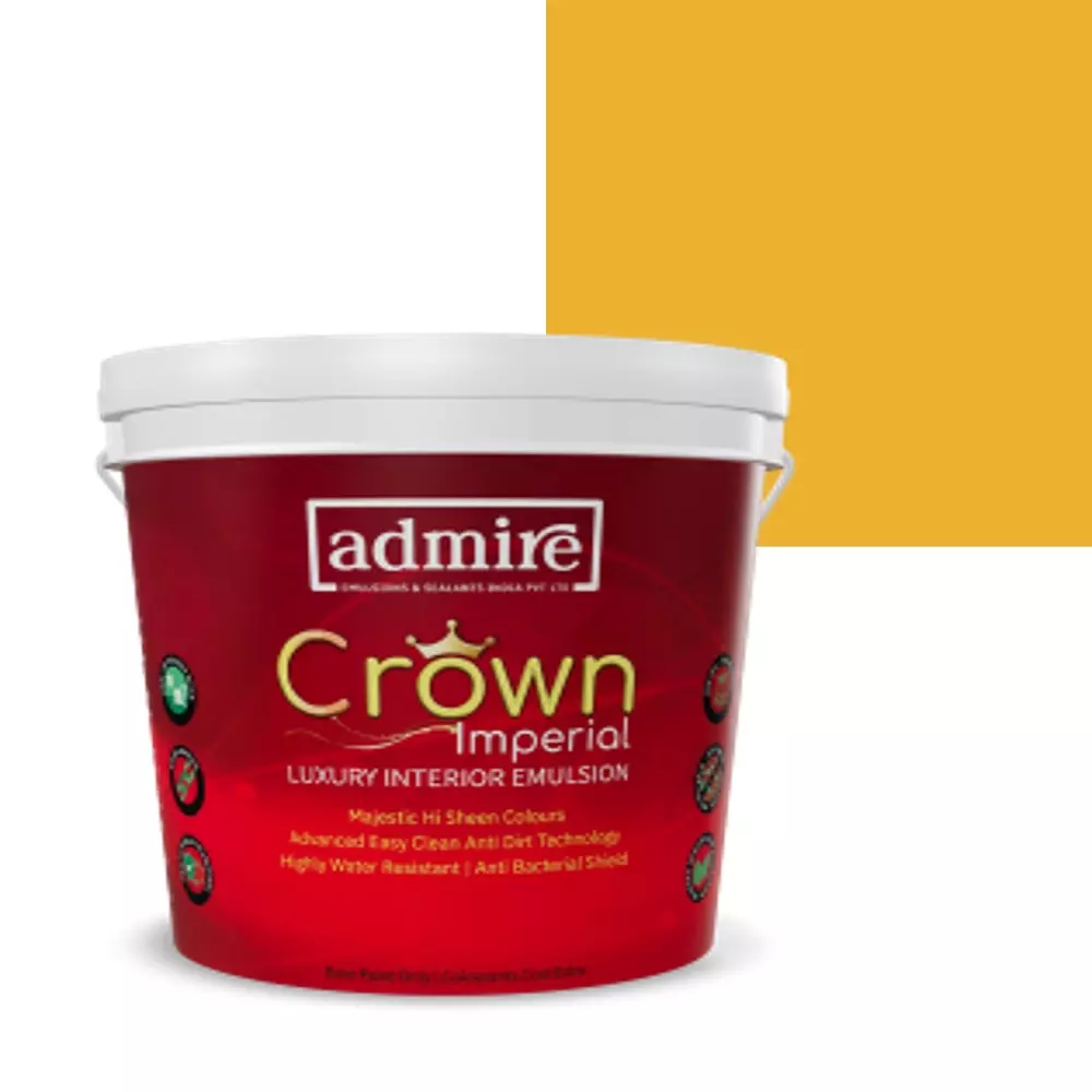 ADMIRE PAINTS CROWN IMPERIAL Luxury Interior Emulsion 10 L Capacity Golden Alphonso-I