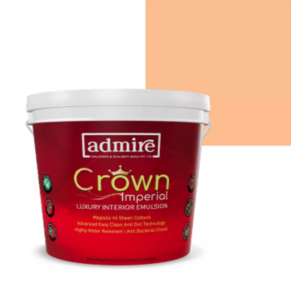 ADMIRE PAINTS CROWN IMPERIAL Luxury Interior Emulsion 1 L Capacity Peach Pie-N