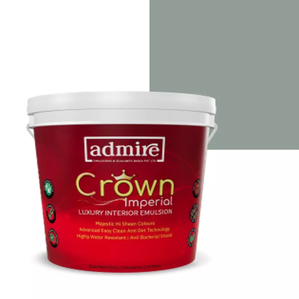 ADMIRE PAINTS CROWN IMPERIAL Luxury Interior Emulsion 10 L Capacity Waterstone Grey-N