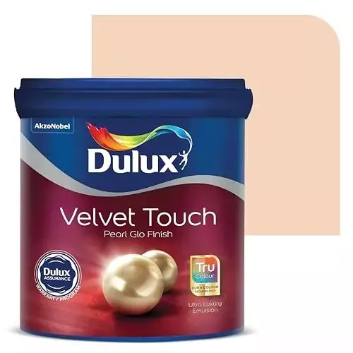 Dulux Velvet Touch Pearl Glo Interior Emulsion Paint Peach Puff 10 L