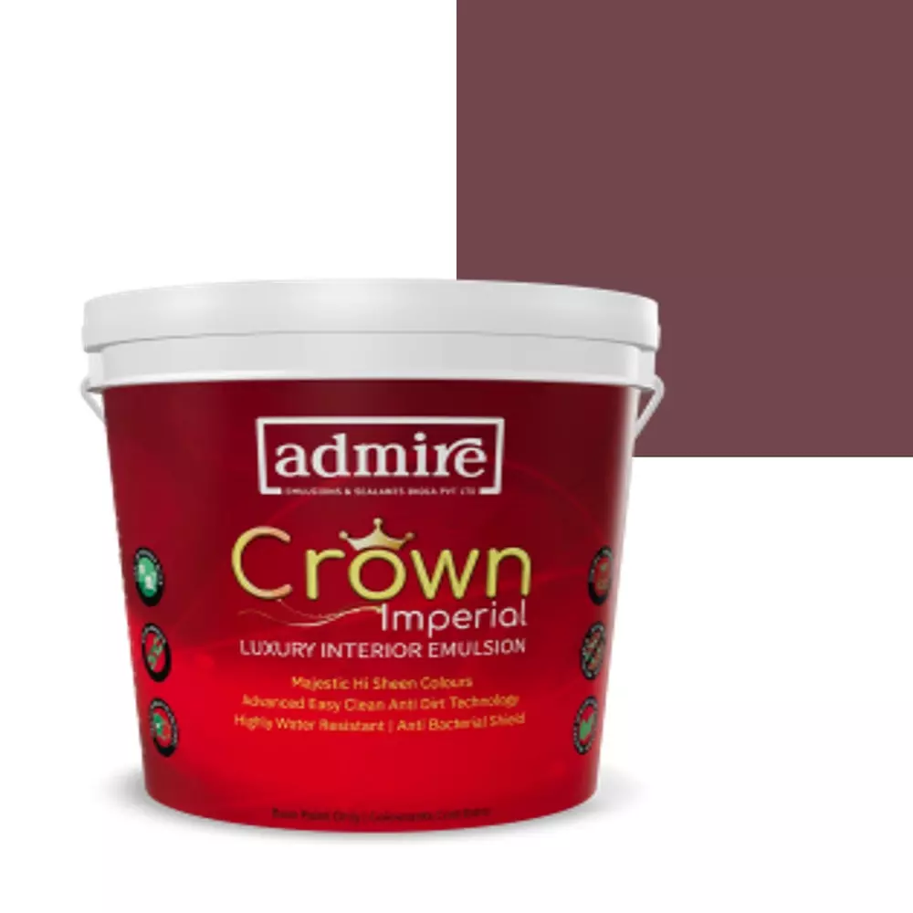 ADMIRE PAINTS CROWN IMPERIAL Luxury Interior Emulsion 10 L Capacity Dark Cherry