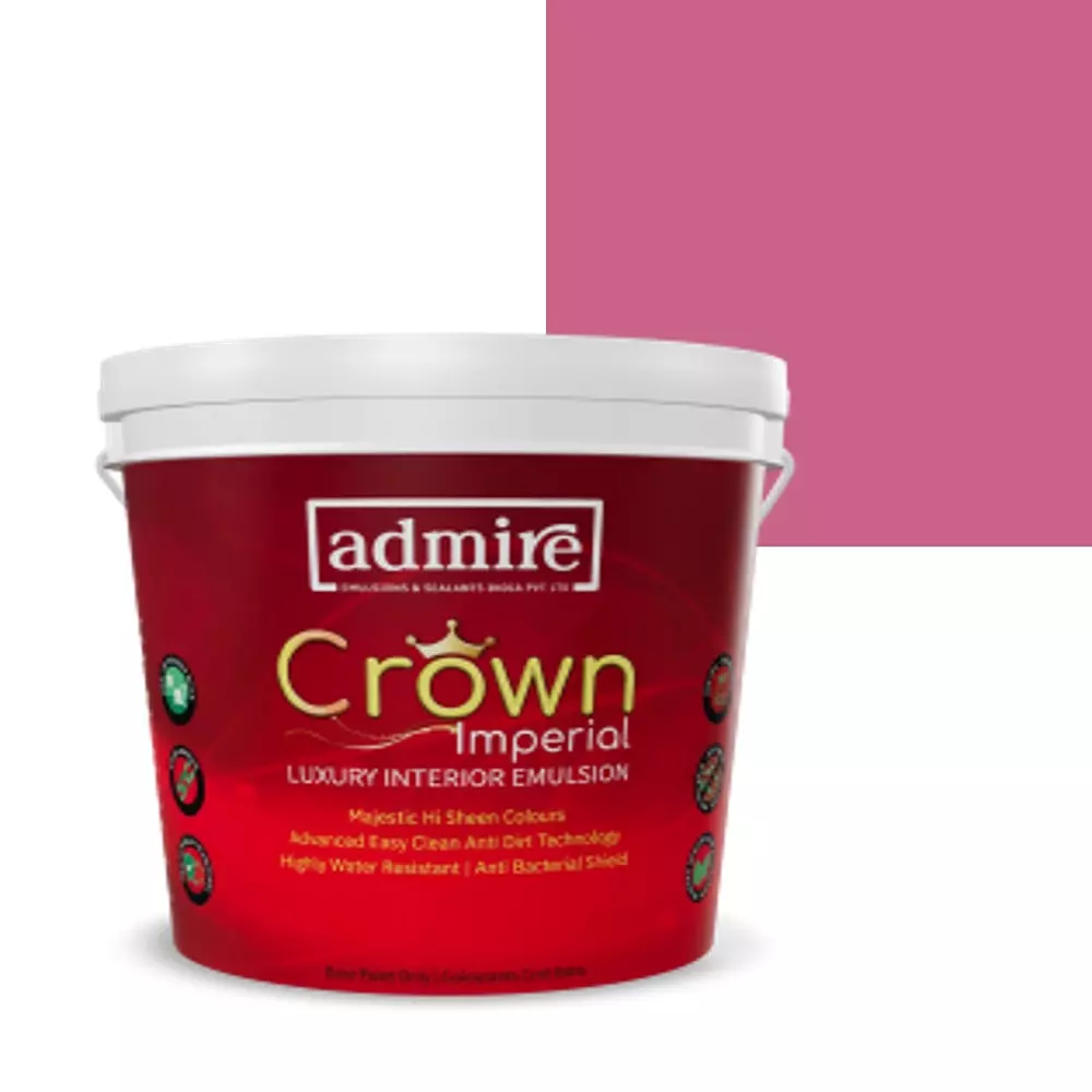 ADMIRE PAINTS CROWN IMPERIAL Luxury Interior Emulsion 1 L Capacity Dragonfruit Pink-N
