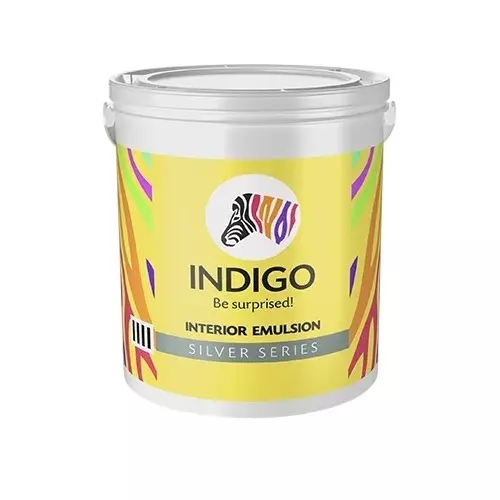 Indigo Silver Series 4 L Interior Emulsion Paint White, INDIGO00707