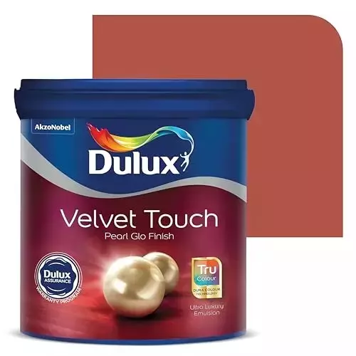 Dulux Velvet Touch Pearl Glo Interior Emulsion Paint Teracotta Pot 10 L