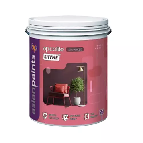 Asian Paints Apcolite Advanced Shyne Emulsion Pure White 20 L Sheen Finish, 0835