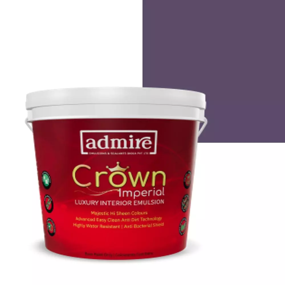 ADMIRE PAINTS CROWN IMPERIAL Luxury Interior Emulsion 1 L Capacity Midnight Interlude