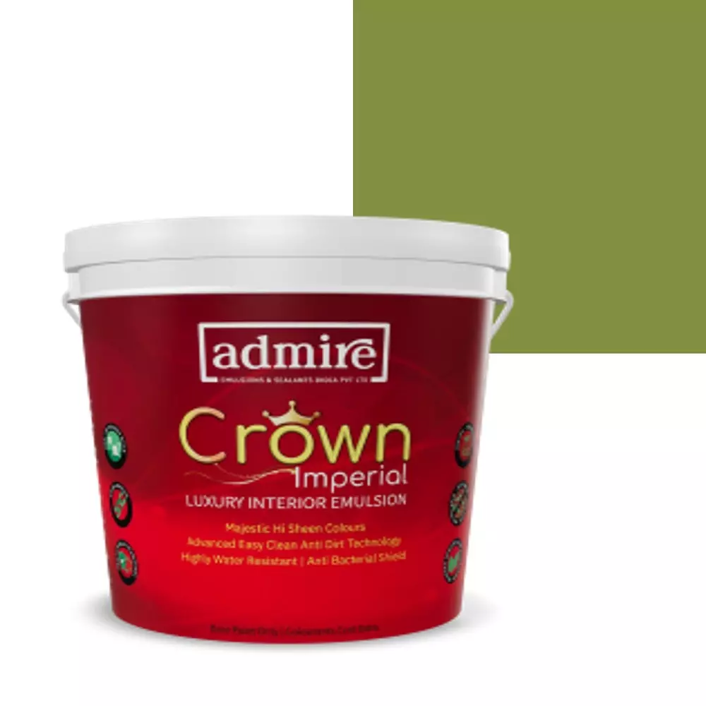 ADMIRE PAINTS CROWN IMPERIAL Luxury Interior Emulsion 1 L Capacity Fresh Olive