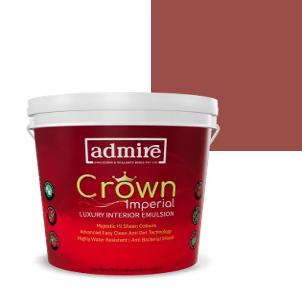 ADMIRE PAINTS CROWN IMPERIAL Luxury Interior Emulsion 10 L Capacity Pecan Pie-N