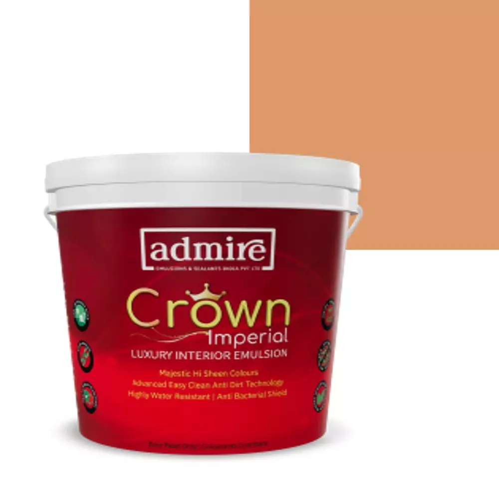 ADMIRE PAINTS CROWN IMPERIAL Luxury Interior Emulsion 10 L Capacity Terracotta Gold-N