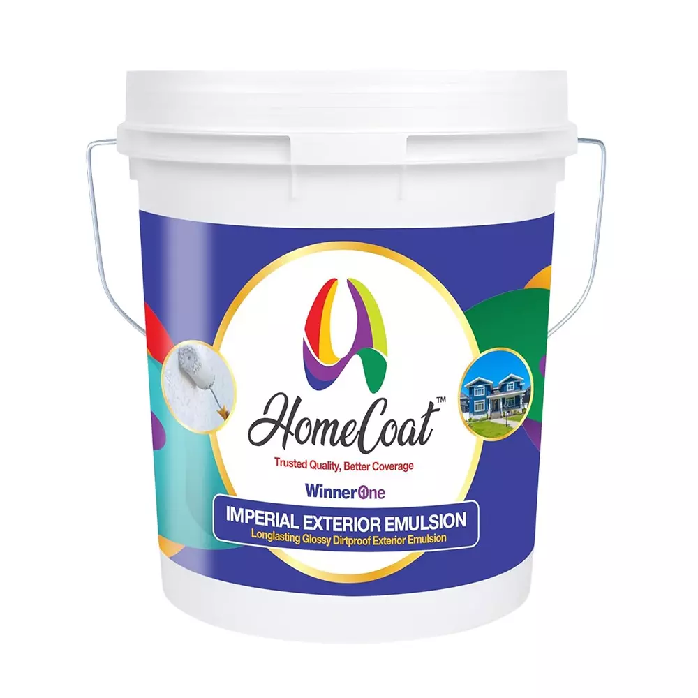 WinnerOne Imperial Luxury Exterior Emulsion White 1 L Bucket Glossy Finish Type for Exterior Walls