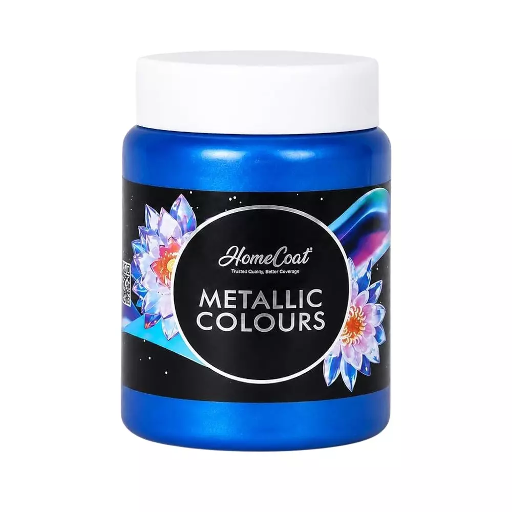 WinnerOne HomeCoat Acrylic Metallic Paint Royal Blue Color 500 ml (Pack of 2 Pcs), PC 117