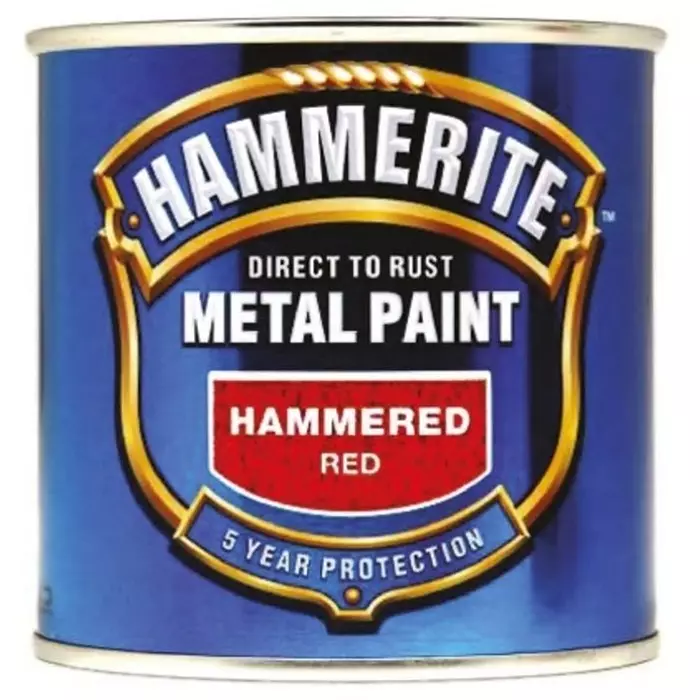 Hammerite Metal Paint in Ha mmered Red 250ml, 5092961
