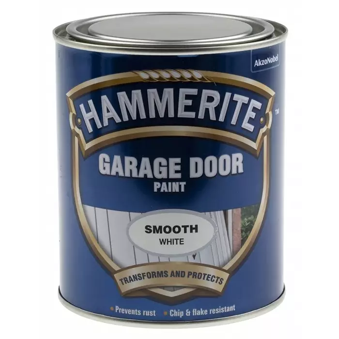 Hammerite Garage Door Enamel Paint in Gloss White 750ml, 5092848