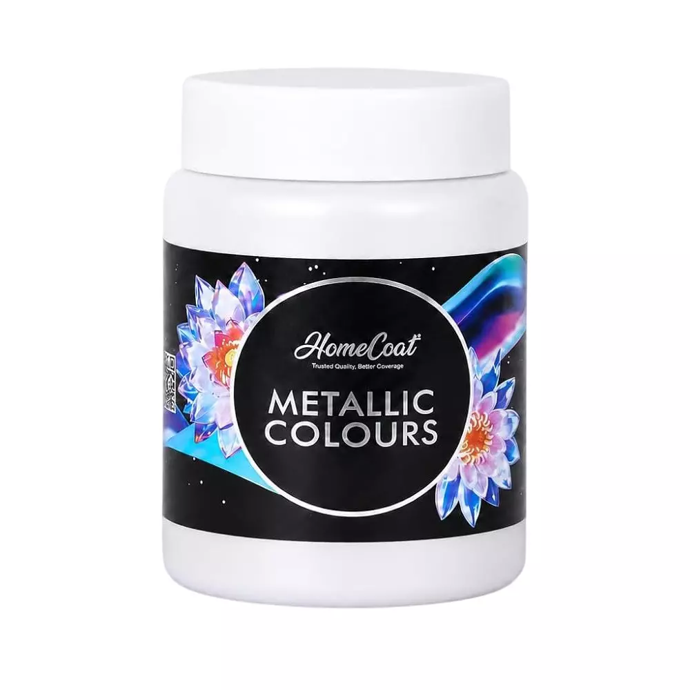 WinnerOne HomeCoat Acrylic Metallic Paint Super White Color 500 ml (Pack of 2 Pcs), PC 104