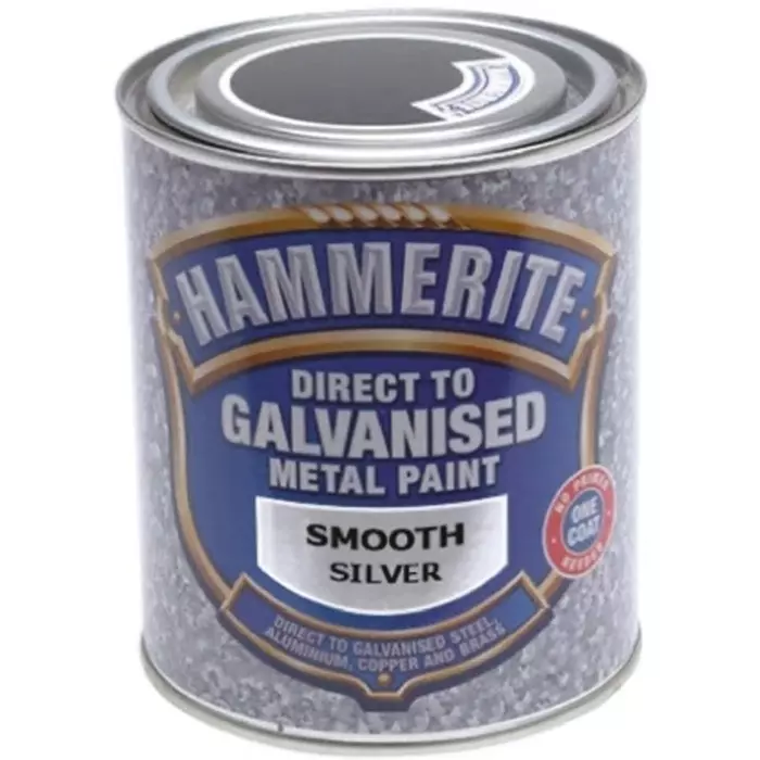 Hammerite Metal Paint in Smooth Silver 750ml, 5092808