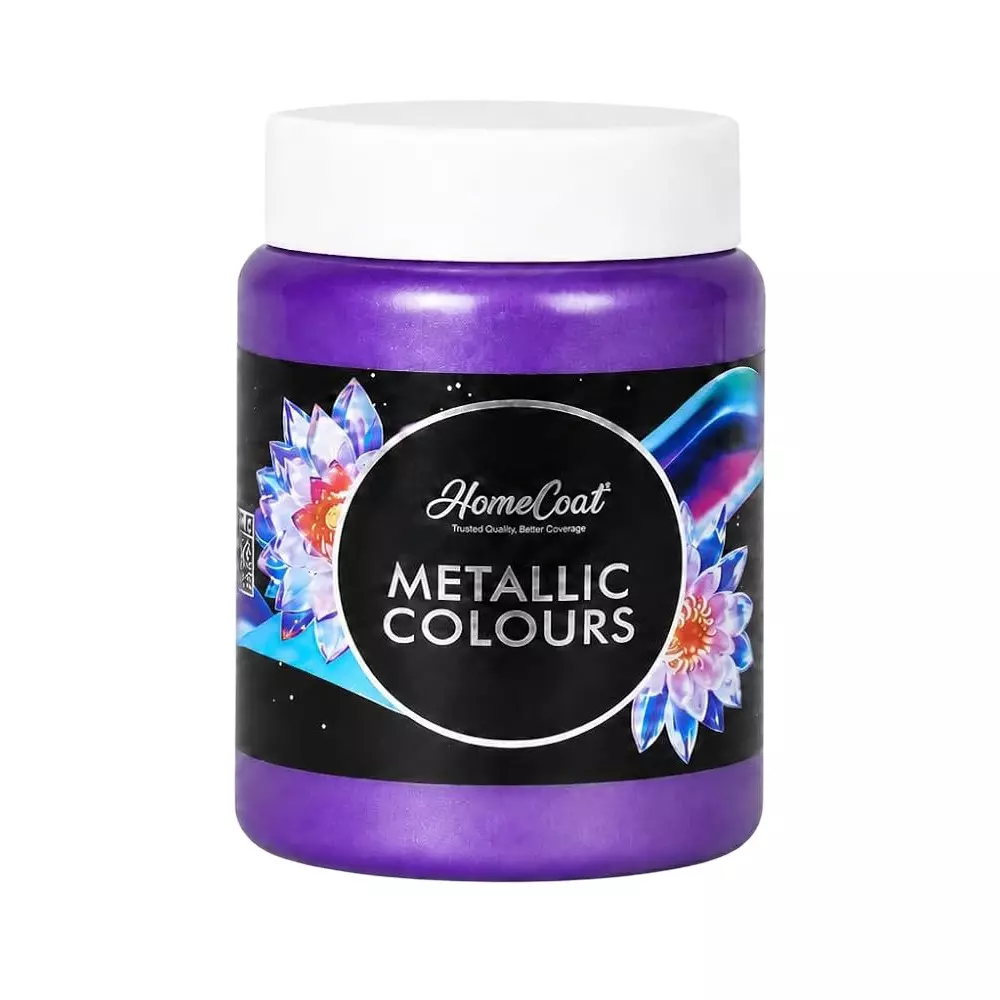 WinnerOne HomeCoat Acrylic Metallic Paint Violet Color 100 ml (Pack of 3 Pcs), PC 118