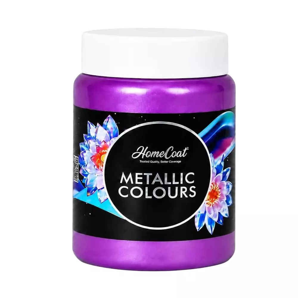 WinnerOne HomeCoat Acrylic Metallic Paint Purple Color 500 ml (Pack of 2 Pcs), PC 119