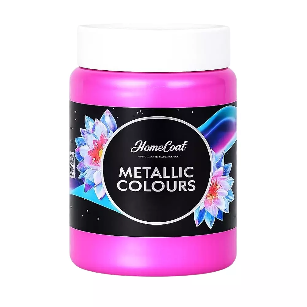 WinnerOne HomeCoat Acrylic Metallic Paint Barbie Pink Color 500 ml (Pack of 2 Pcs), PC 107