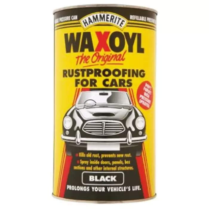 Hammerite Waxoyl Paint in Smooth Black 2.5L, 5095886
