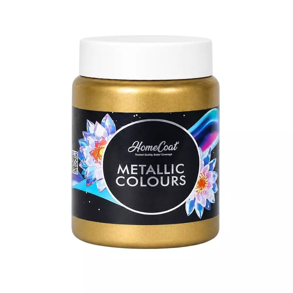 WinnerOne HomeCoat Acrylic Metallic Paint Black Gold Color 500 ml (Pack of 2 Pcs), PC 113