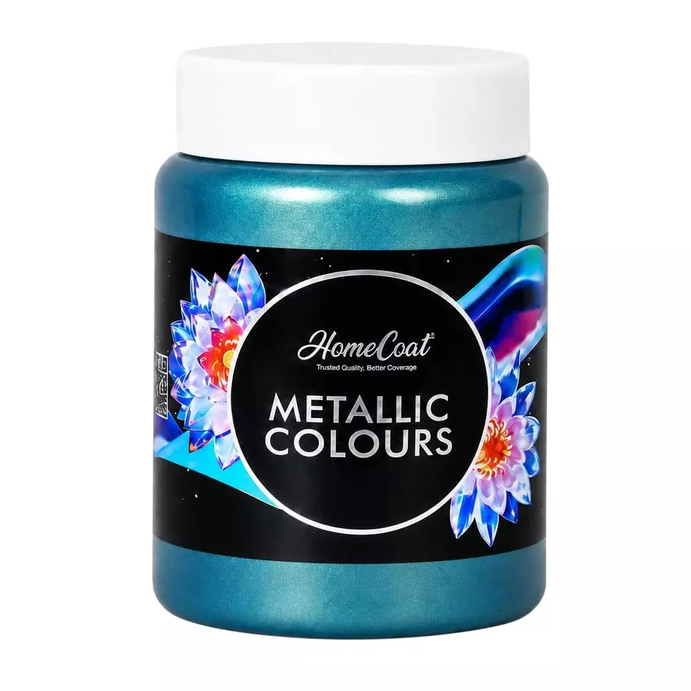 WinnerOne HomeCoat Acrylic Metallic Paint Phirozi Color 100 ml (Pack of 3 Pcs), PC 115