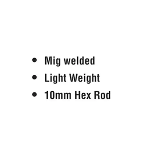 ADRAL Hex Paint Mixer Rod 600 mm Silver Steel for Drill Machine Use, PM6
