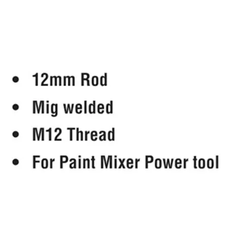 ADRAL Spiral Type Paint Mixer Rod 600 mm Silver Steel for Paint Mixing Use, SR1