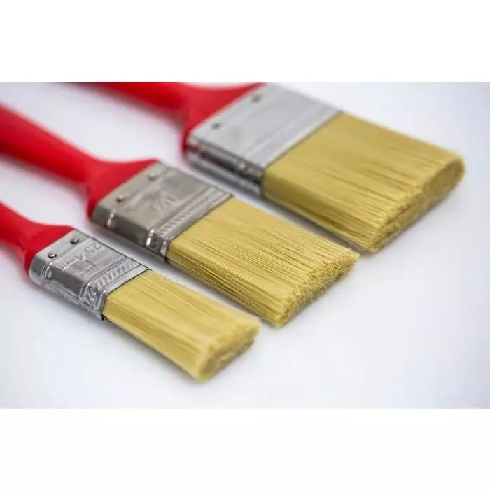 Cottam 25.4 mm Synthetic Paint Brush Set with Flat Bristles, 4716333 (Pack of 3)