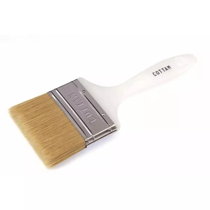 Cottam Medium 75 mm Synthetic Paint Brush with Flat Bristles, 2009219