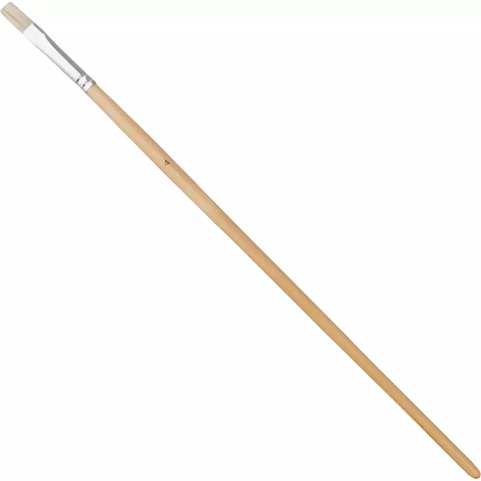MonotaRO Paint Brush Made of White Pig Hair dimension 8.5 mm Bristle Length 14.0 mm, No. 4