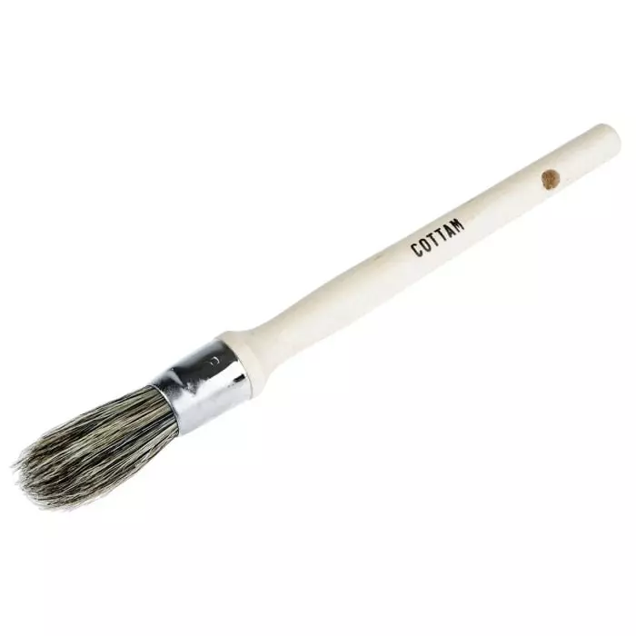 Cottam Thin 12 mm Paint Brush with Round Bristles, 1347413 (Pack of 10)