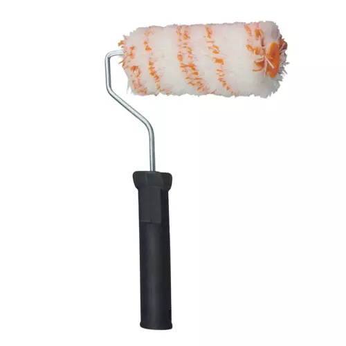 SHUYI Mini Paint Rollers & Handle Set 150 mm (6 inch) Orange Line MIDI Exterior, 318