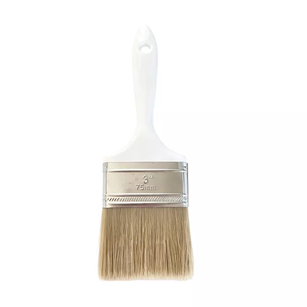 RS PRO Paint Brush Medium Synthetic Bristle Flat Plastic 75 mm, 2878122 (Pack of 10)