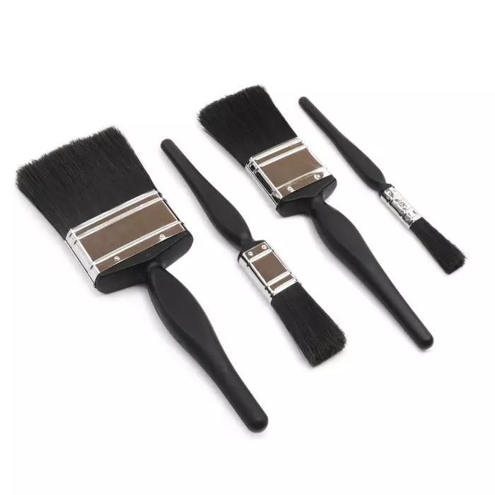 Cottam 0.5 1 2 3 Synthetic Paint Brush Set with Flat Bristles, 2009214