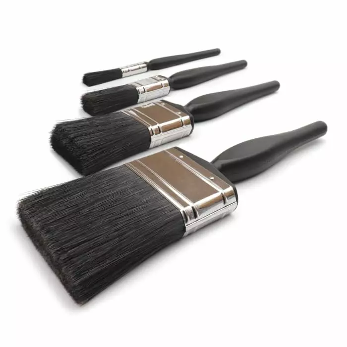 Cottam 0.5 1 2 3 Synthetic Paint Brush Set with Flat Bristles, 2009214