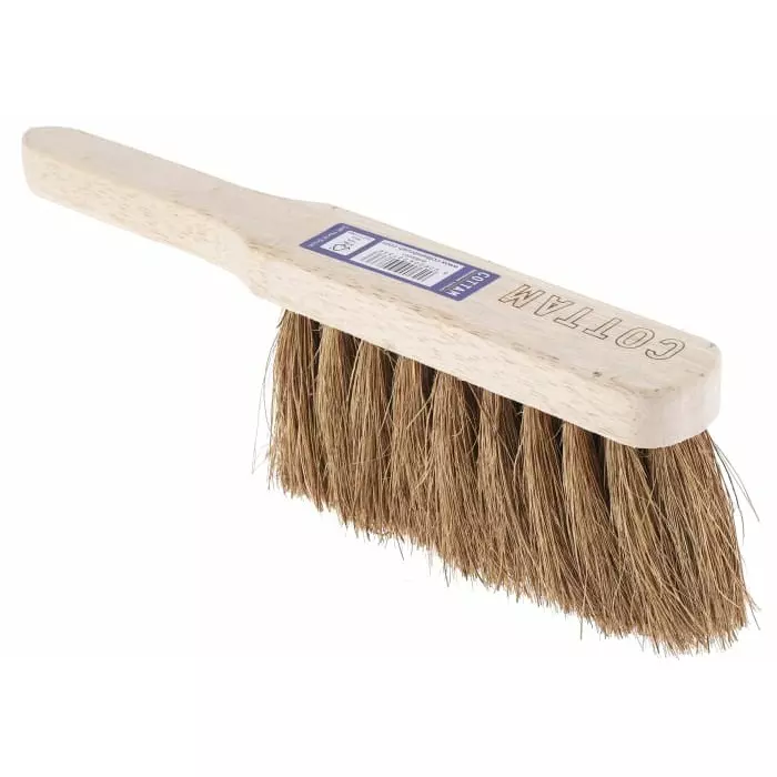Cottam Soft Bristle Black Scrubbing Brush Natural Coco bristle material, 673967
