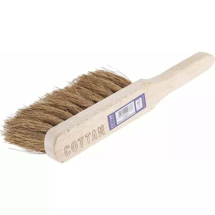 Cottam Soft Bristle Black Scrubbing Brush Natural Coco bristle material, 673967