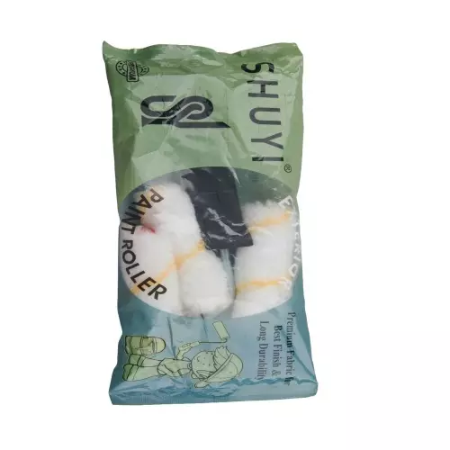 SHUYI Mini Paint Rollers Combo 3 Roller + 1 Handle 50 mm (2 inch) Yellow Line STD, 204