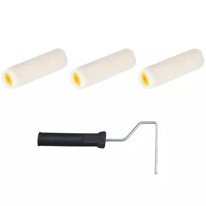 SHUYI Mini Paint Rollers Combo 3 Roller + 1 Handle 50 mm (2 inch) Enamel / Epoxy, 210