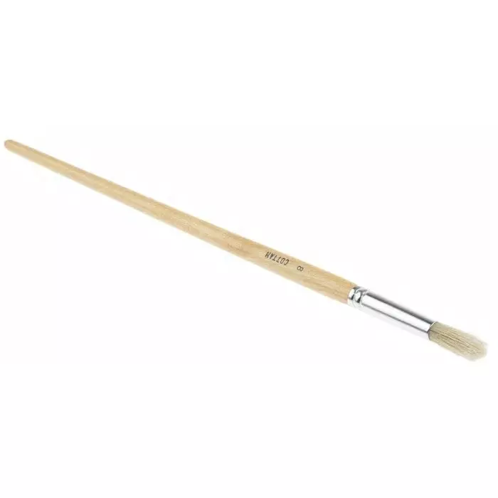 Cottam Thin 9.5 mm Fibre Paint Brush with Round Bristles, 2379235 (Pack of 5)