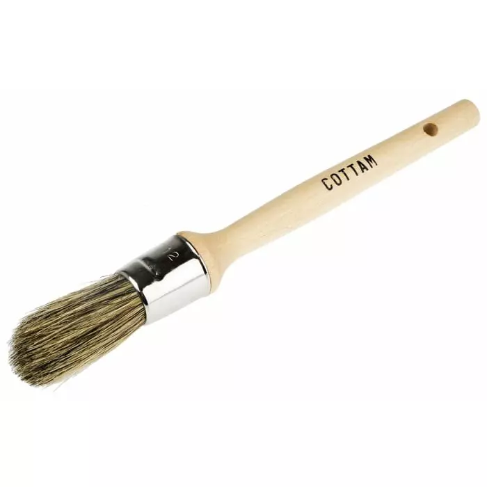 Cottam Thin 19 mm Paint Brush with Round Bristles, 1347414 (Pack of 10)