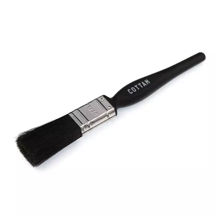 Cottam Thin 25 mm Synthetic Paint Brush with Flat Bristles, 2009210