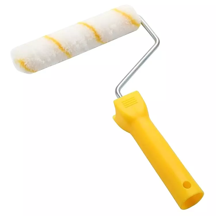 SHUYI Mini Paint Rollers & Handle Set 150 mm (6 inch) Yellow Line MIDI Interior, 316