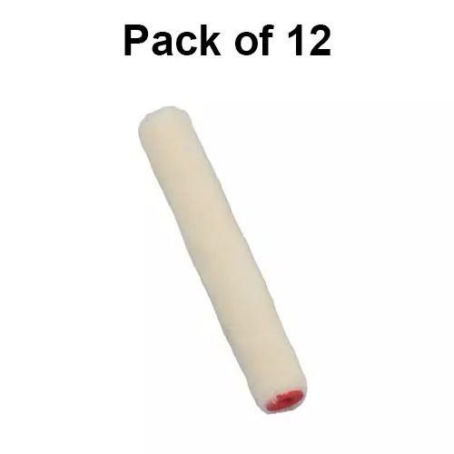 SHUYI Mini Paint Roller Refills 100 mm (4 inch) Enamel / Epoxy, 411 (Pack of 12 Refill)