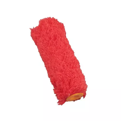 SHUYI Mini Paint Roller Refills 150 mm (6 inch) Red MIDI Exterior, 417 (Pack of 6 Refill)