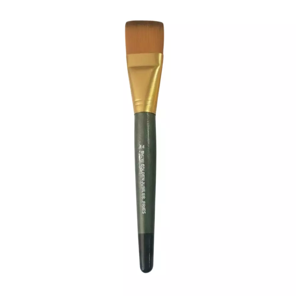 Shuyi 14 No. Artisan Pro Paint Brush Kit Green & Golden for Painting, 631 (Pack of 2 Kit)