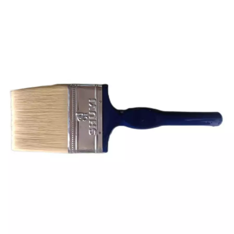 SHUYI Paint Brush Regular Type 100 mm (4 inch) White Hair Eco, 604 (Set of 12 Pcs)