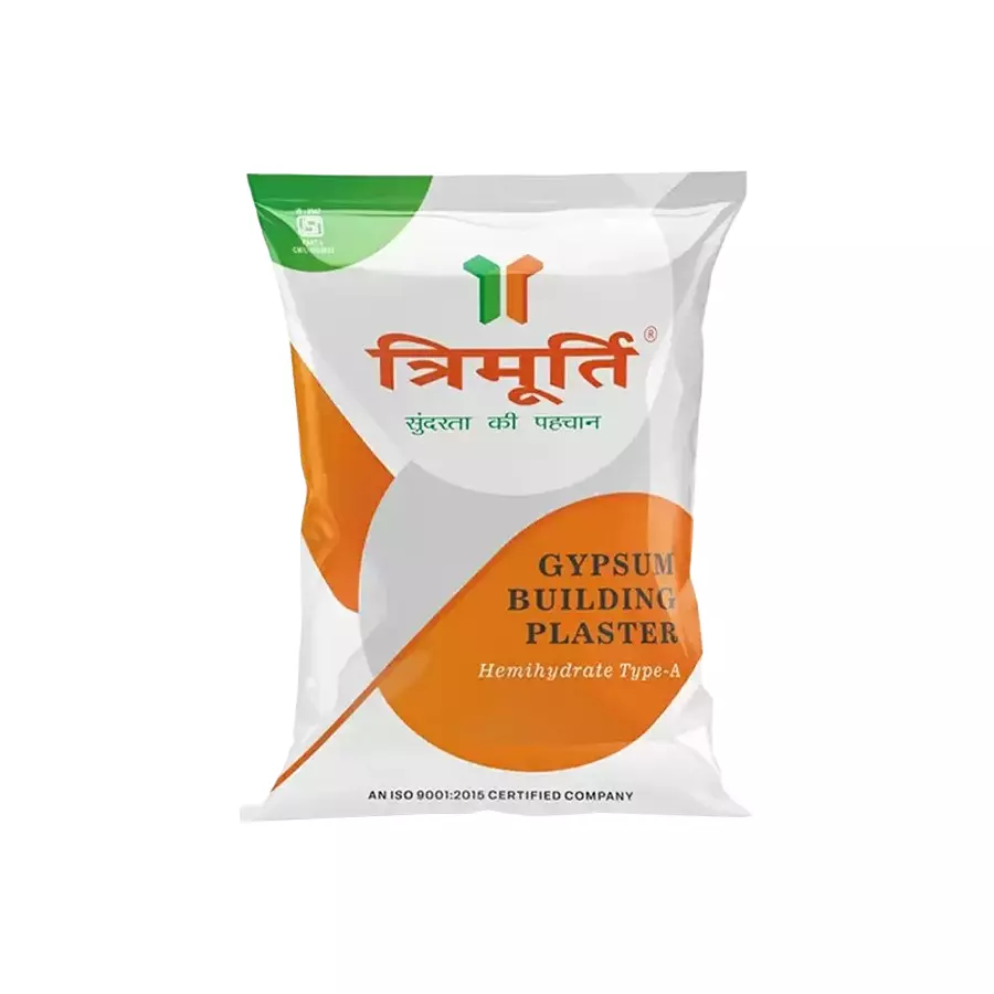Trimurti White Gypsum Plaster (POP) 40 Kg