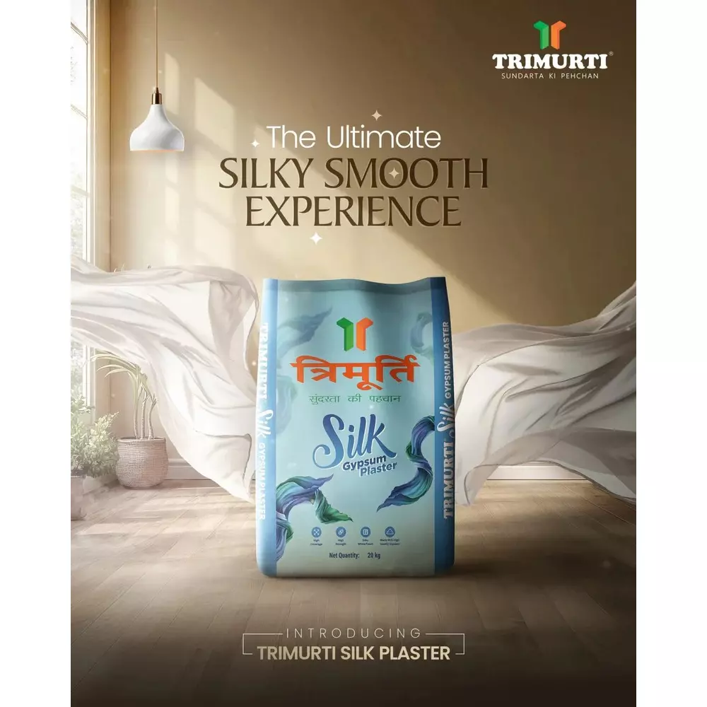 Trimurti 20 Kg Silk Gypsum Plaster For Interior Wall Finishing