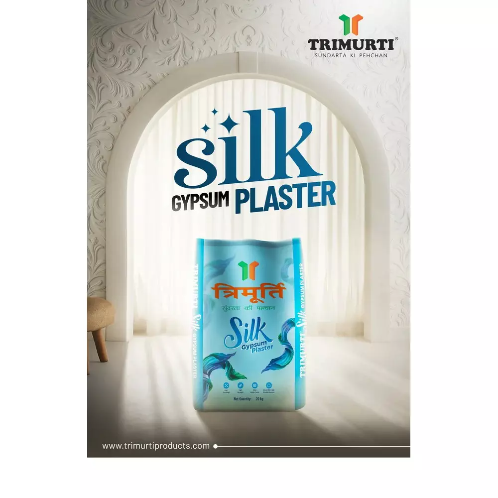 Trimurti 20 Kg Silk Gypsum Plaster For Interior Wall Finishing